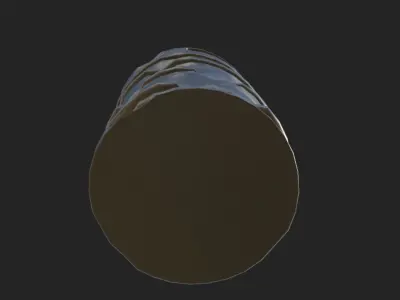 Dented Beer Keg Model 3D model