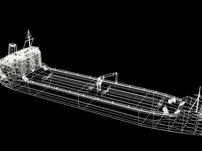 Cargo Ship Low-poly 3D model by 3dlowpoly
