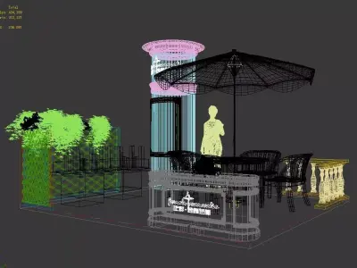 Exhibition - Area - 4X4-3DMAX2010-34 3D model