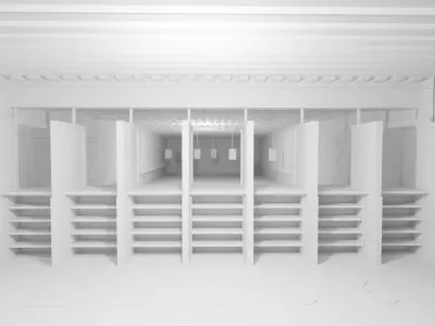 Shooting Range Low-poly 3D model