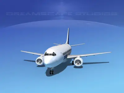 Boeing 737-300 Tarom 3D model
