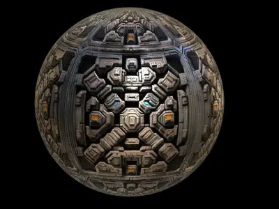 PBR Sci-Fi Seamless Realistic Material SBSAR 4k Texture 030 Texture