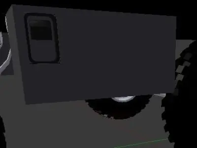 Custom Flatbed Semi Trailer Free 3D model