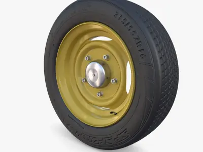 Generic 40s Van Wheel 3D model