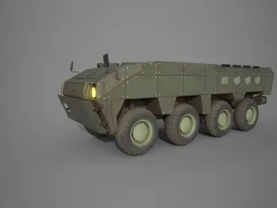 TATA Kestral APC LowPoly Low-poly 3D model