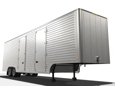 Vintage Moving Van 3D model