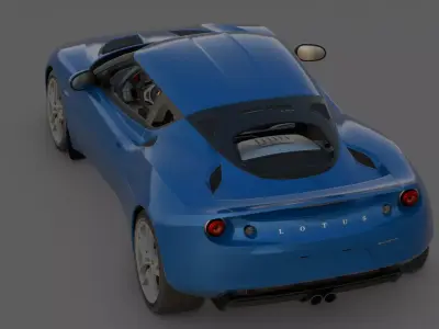 2010 Lotus Evora 3D Model  The Practical Lotus  Low-poly 3D model
