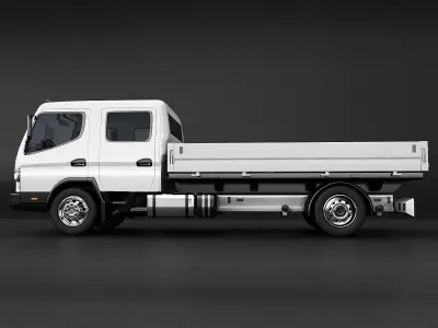 Mitsubishi Fuso FE160 Crew Cab Truck 3D model