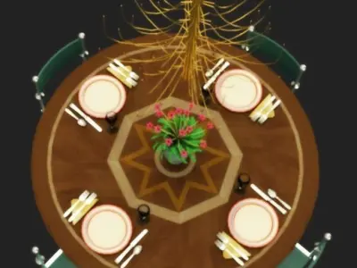 Dining table 3D model