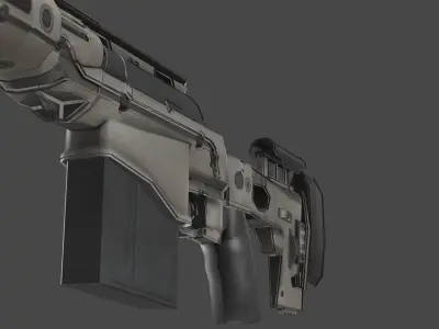 Remington Modular Sniper Rifle MSR Low-poly 3D model