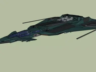 X336 Orcan - fighter Tornado-class Free 3D model