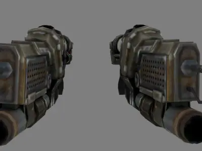 Assault Grenade launcher rifle 3D Model Low-poly 3D model