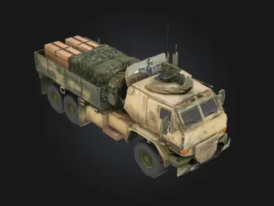 Armored Supply Convoy  Protection on the Move in Dangerous Lands 3D model