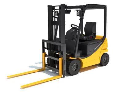 Electric Forklift 3D model