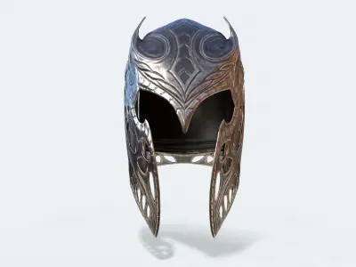 Krypton Helmet Low-poly 3D model