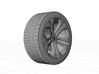 Audi Q8 2019 Wheel 3D model