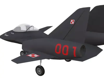 PZL 230F Skorpion Low-poly 3D model purchase