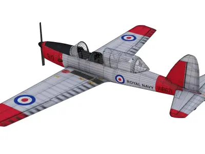 Dassault Mirage III NG Low-poly 3D model buy