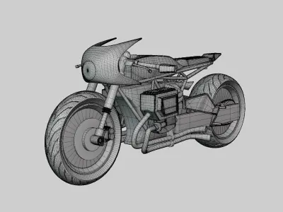 The Batman Batcycle 3D model