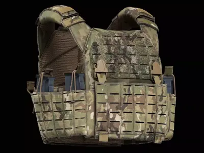 Shellback Tactical Rampage 2 0 Plate Carrier Low-poly 3D model