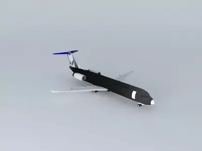 Naft Airlines Fokker 100 Free 3D model