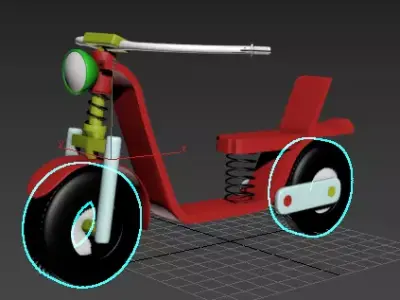 electric scooter 3D print model buy
