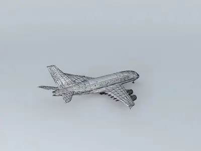 Air France Airbus A380  Free 3D model