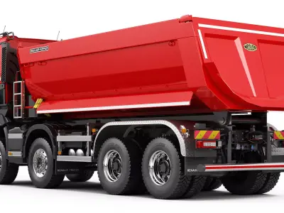 Renault K 8X6 dump truck 3D model