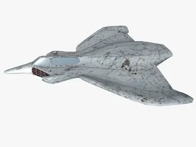 space mosquito A 2 Low-poly 3D model