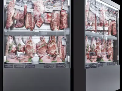 Meat store 3D model