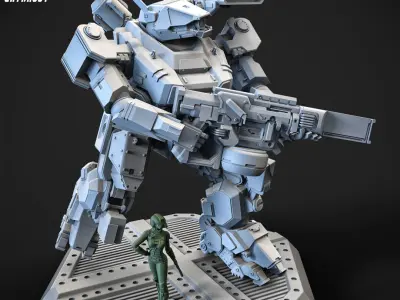 Overweight Gear Hunter 100mm Plus Pilot 3D print model