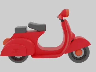Scooter in toy 3D print model
