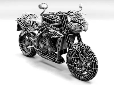 TRIUMPH 1050S TRIPLE S 3D model