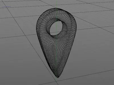 Pin location 3D model