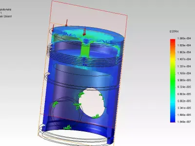 Piston cylinder 3D model