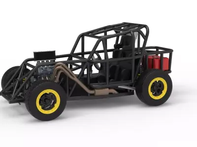 Mod Lite Race car Base Version 2 Scale 1 to 25 3D print model