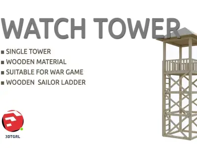 TOWER-2-SAILOR LADDER Low-poly 3D model
