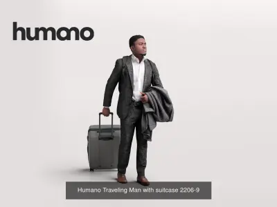 Humano 6-Pack - TRAVELING PEOPLE - 6x 3D models B