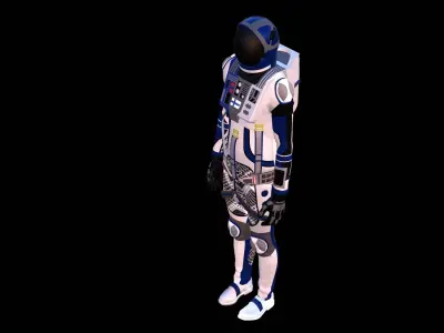 Astronaut Spacesuit Finland 3D model