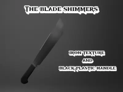 SOG 18 SOGFARI MACHETE Low-poly 3D model