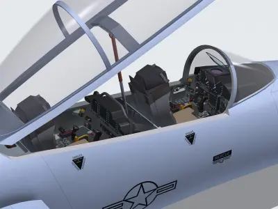 F-15E cockpit fuselage 3D model