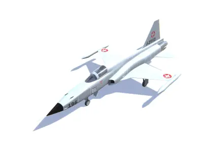 F-5 Tiger II Low-poly 3D model