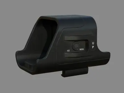 Weapon - Scope - 02 - Holographic Low-poly 3D model