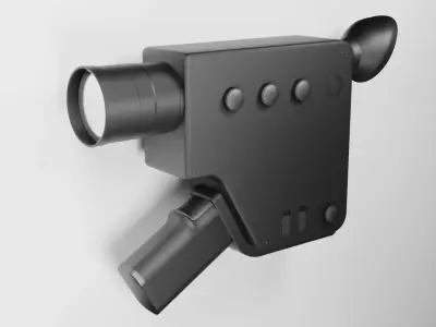 Retro Camera 3D model