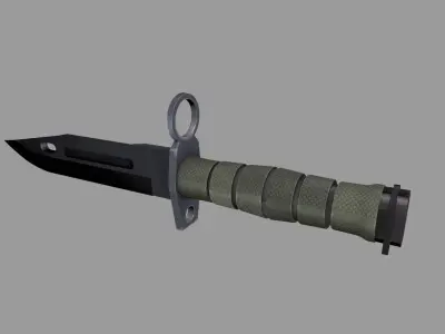Knife Bayonet 490 Low-poly 3D model