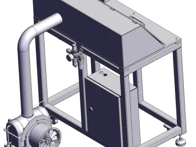Automatic end face grinding machine 3D model