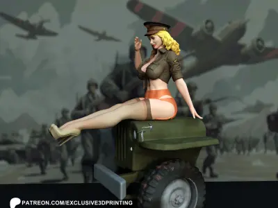 Pin-Up Colonel  3D print model