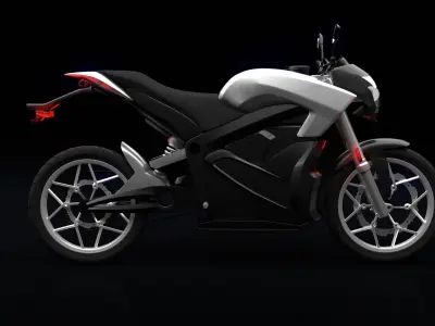 Motorcycle futuristic electric 3D model