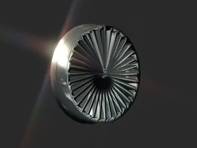 Inner wheel Low-poly 3D model