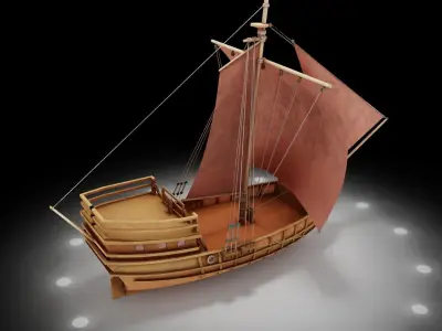 A Ship 3D model